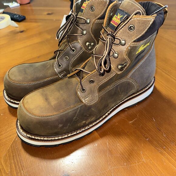 Thorogood Iron River Series Waterproof Safety Toe 6” Crazy Horse Wedge 11.5B main image 4